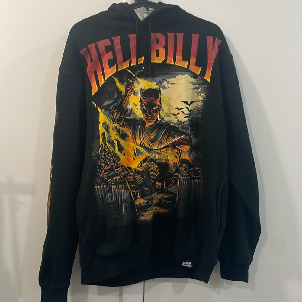 Graphic “Hell Billy” hoodie size XL